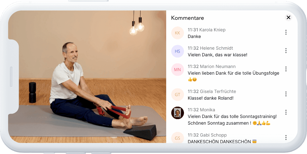 Roland beim Sonntags-Training