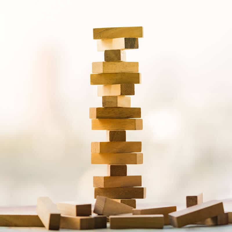 Jenga symbolizes listhesis