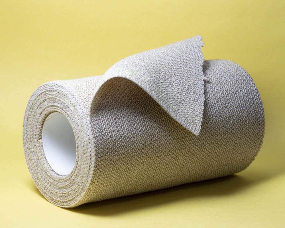A rolled up bandage.