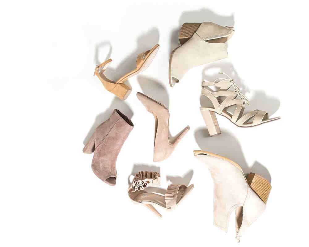 A selection of different types of heels.