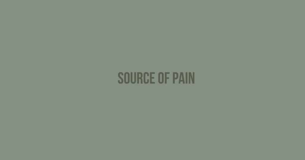 Source of pain