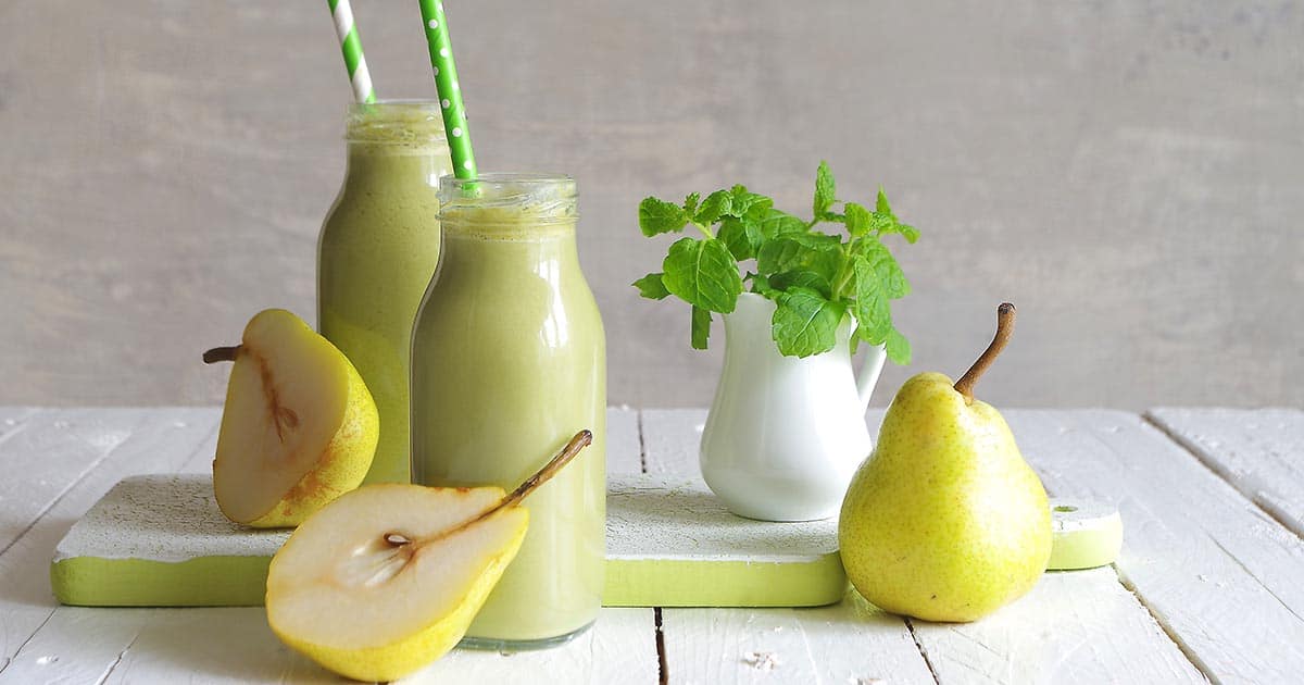 image of pear smoothie