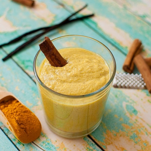 image of immune shot with turmeric, cinnamon and vanilla