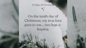The tenth day of Christmas Landing Page