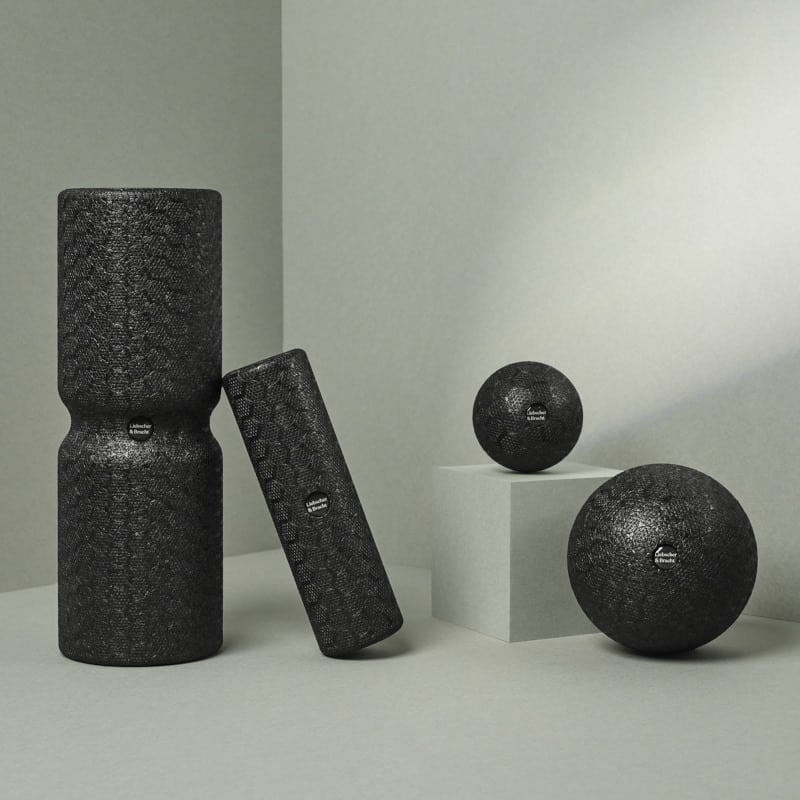 Liebscher & Bracht's massage foam rollers.