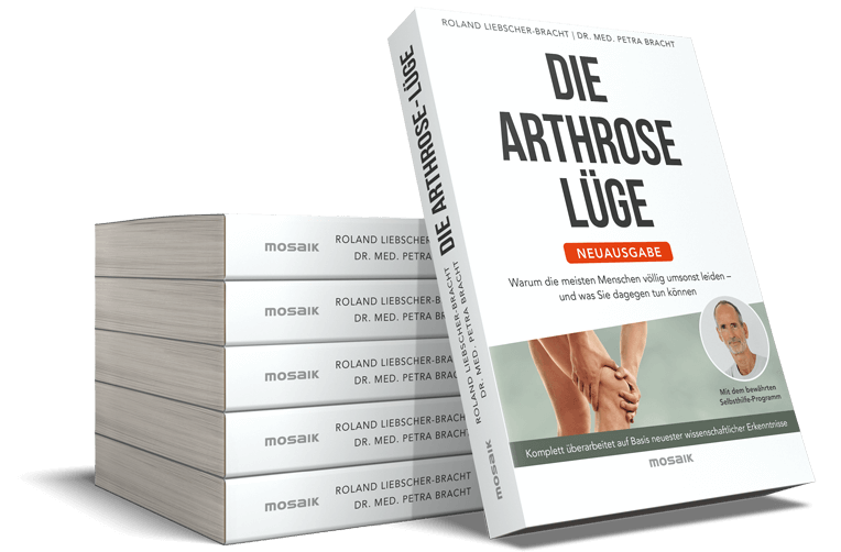 Das Cover der Neuausagabe der Arthrose Lüge von Roland Liebscher-Bracht und Dr. med. Petra Bracht