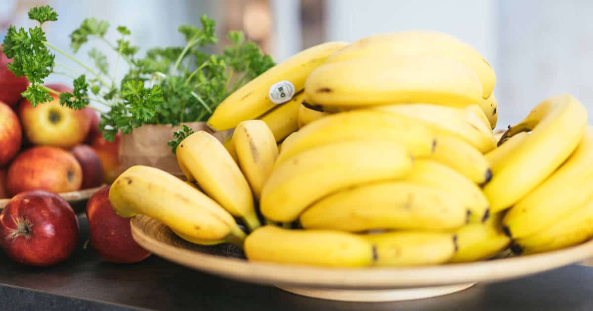 Obst wie Äpfel und bananen während der Ausbildung