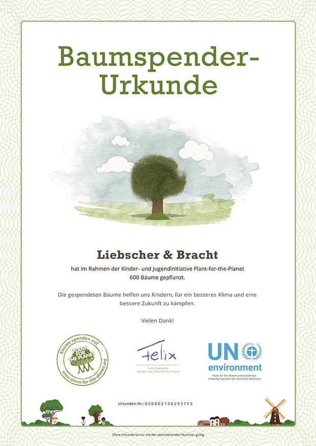 Baumspender-Urkunde