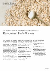 Haferflocken-Rezepte kostenfrei runterladen