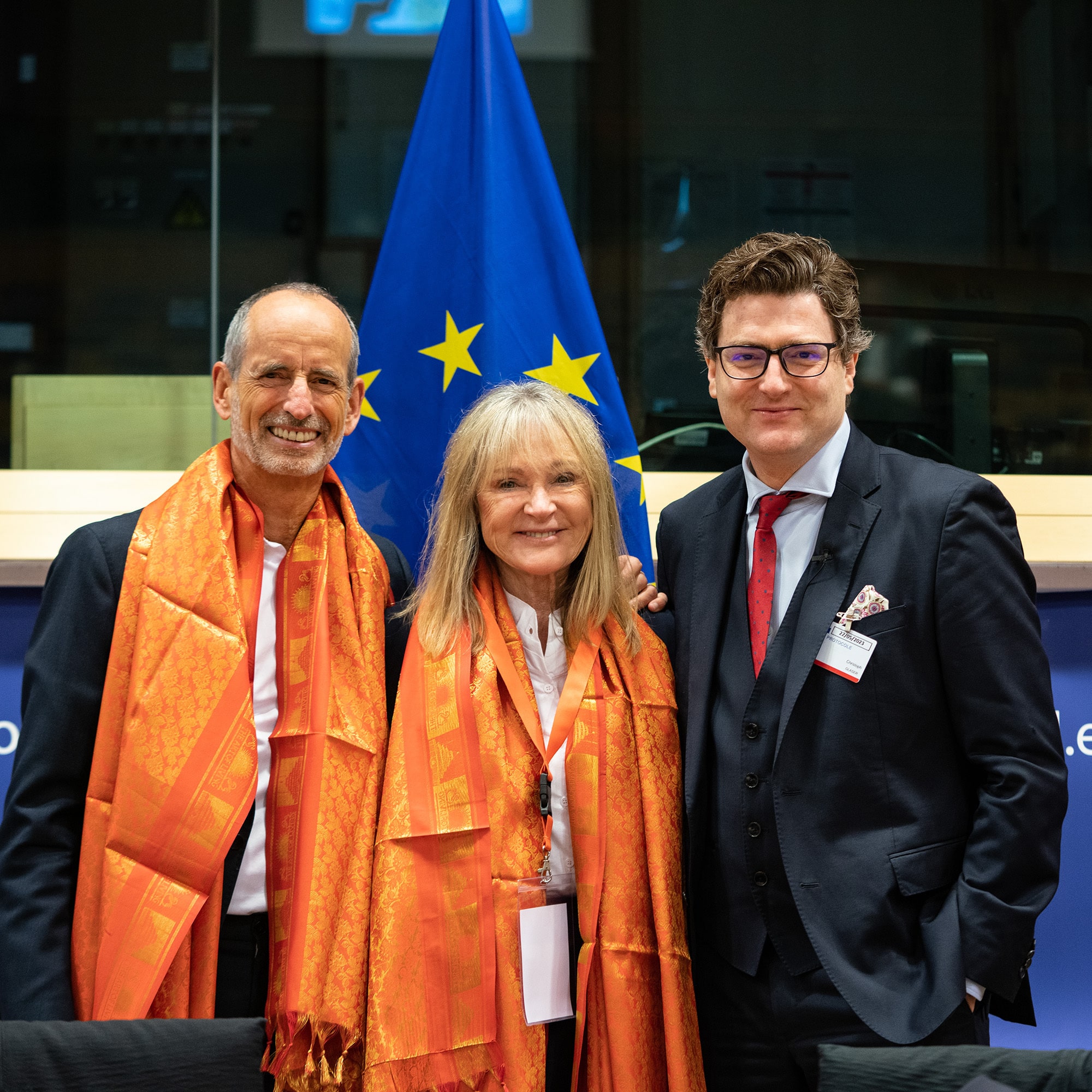 Petra Bracht und Roland Liebscher-Bracht in Brüssel