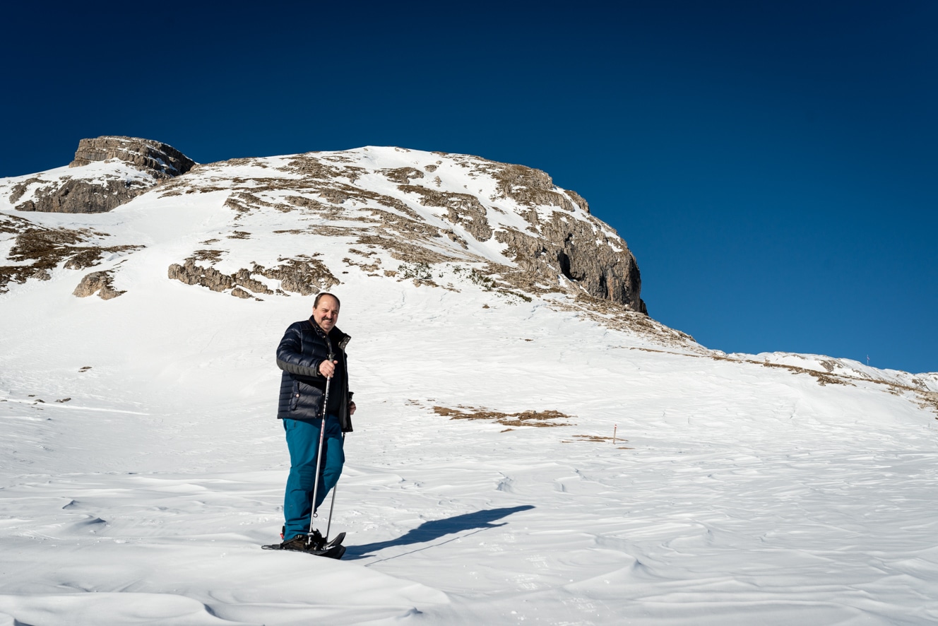 Johann Lafer fährt Ski