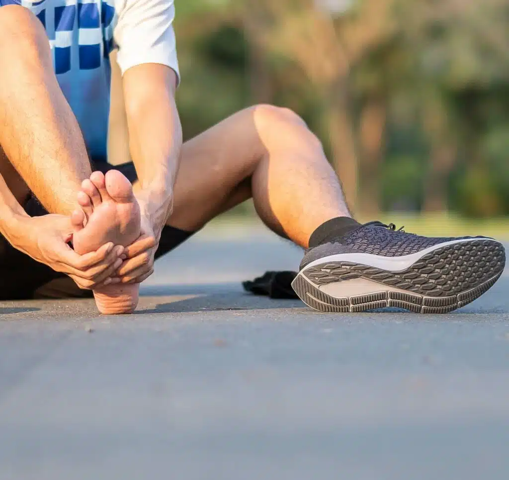 Überbelastung der Plantarfaszie