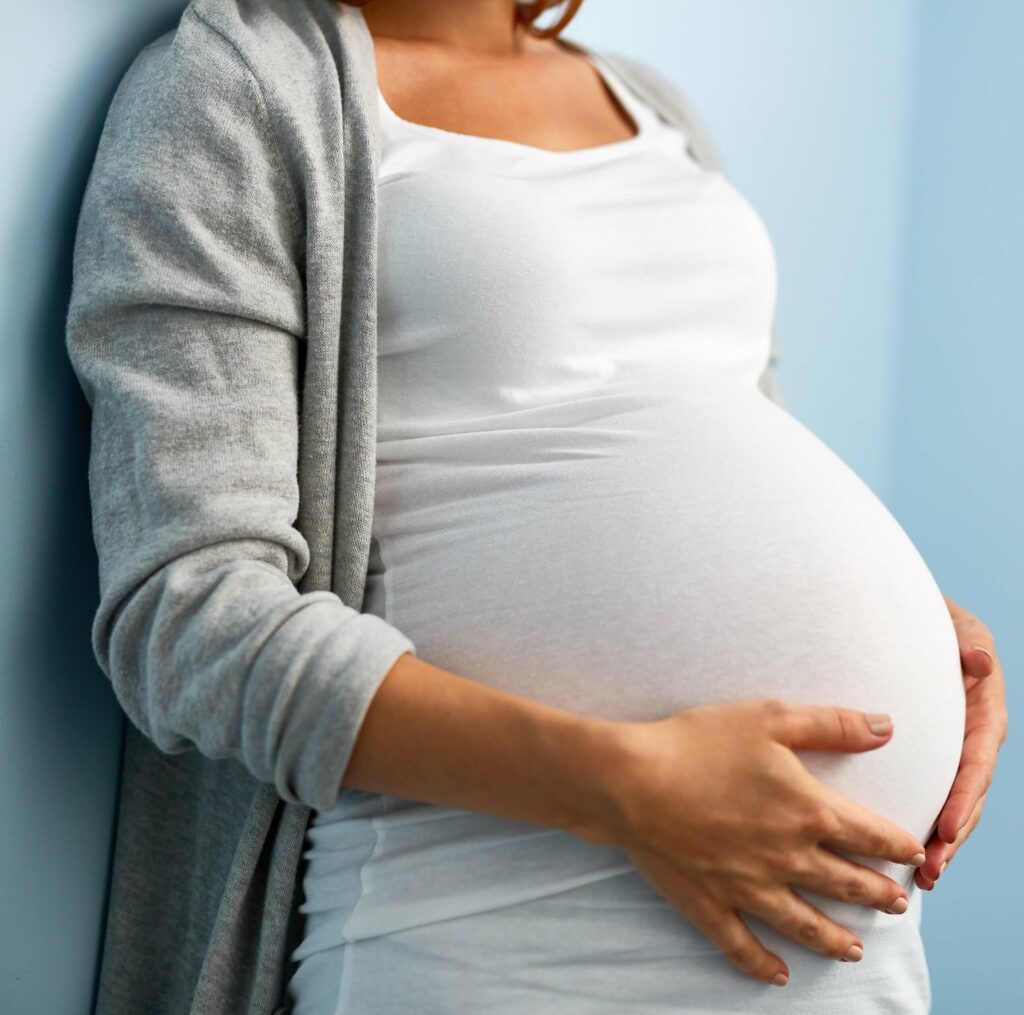 Schwangerschaft Bandscheibenvorfall Ansicht der Wirbelsäule und Bandscheiben