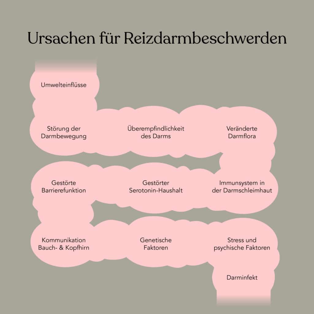 Eine Person mit RDS könnte verschiedene Gründe für die Bauchschmerzen haben – darunter eine veränderte Darmflora oder das Immunsystem in der Darmschleimhaut ist geschwächt.